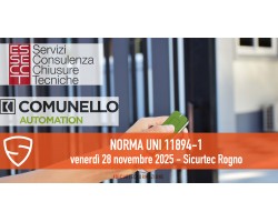 Cancelli Automatici: La nuova norma Italiana UNI 11894-1. Presso filiale di Rogno